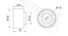FORD 3396014 Deflection/Guide Pulley, timing belt